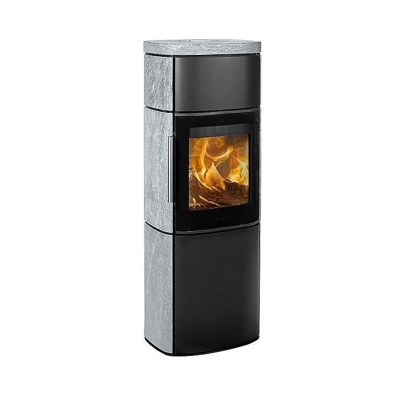 Hwam 4560 kamień Piecyk wolnostojący marki Hwam model 4560 szyba czerniona kamień