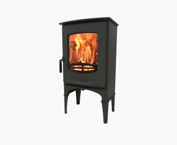 Charnwood c-Eight BLU Piec wolnostojący firmy charnwood model C-eight na wysokich nogach