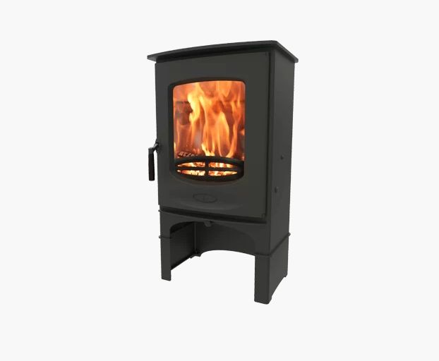 Charnwood c-Eight BLU Piec wolnostojący firmy charnwood model C-eight ze stelażem do przechowywania opału