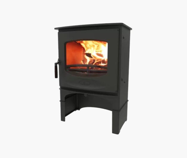 Charnwood c-Seven BLU Piec wolnostojący firmy charnwood model C seven ze stelażem do przechowywania opału