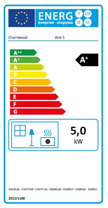 Charnwood Aire 5 etykieta energetyczna