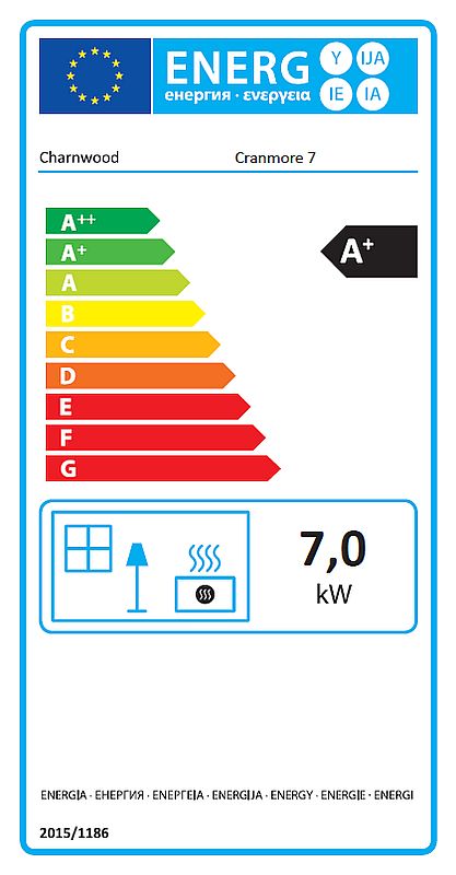 Charnwood Cranmore 7 etykieta energetyczna
