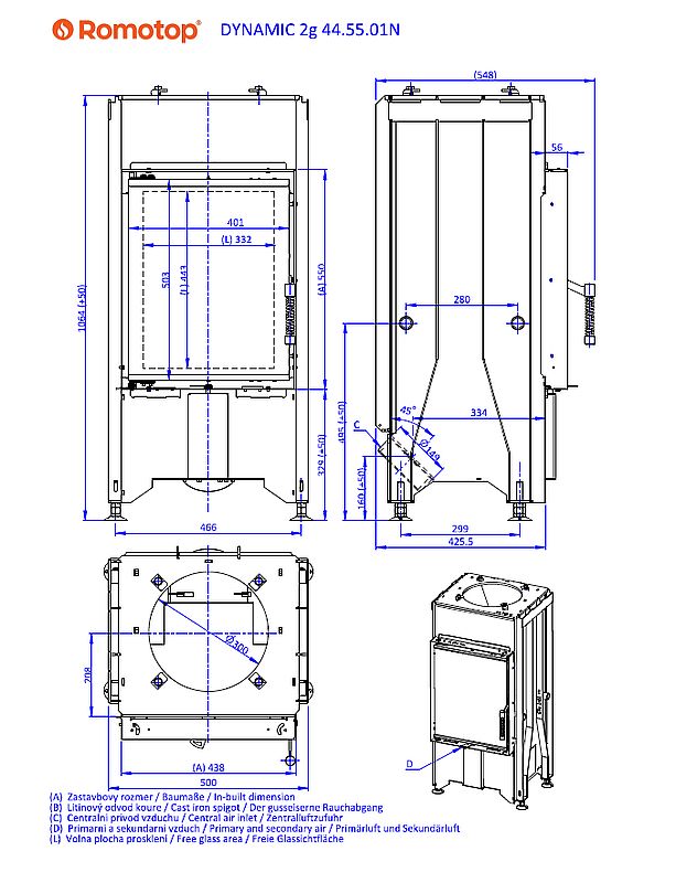 Romotop Dynamic 2G 44.55.01 wymiary