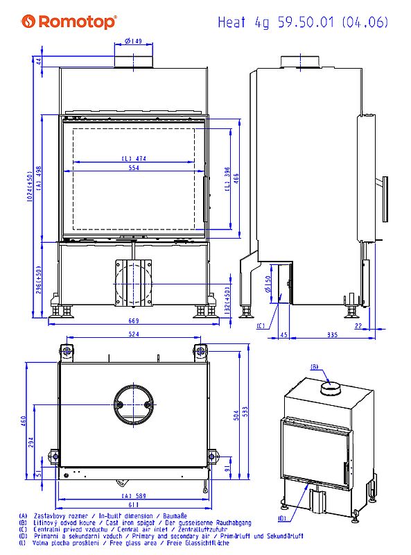 Romotop Heat 4G 59 50 04 wymiary
