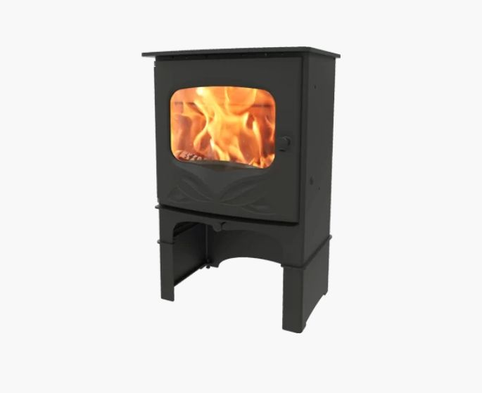 Charnwood Bembrige Piec wolnostojący firmy charnwood model Bembridge ze stelażem do przechowywania opału