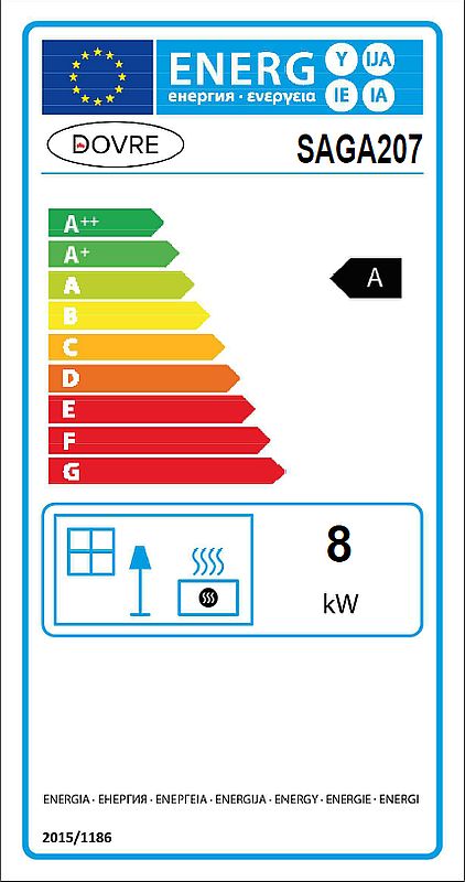 Dovre Saga 207 etykieta energetyczna