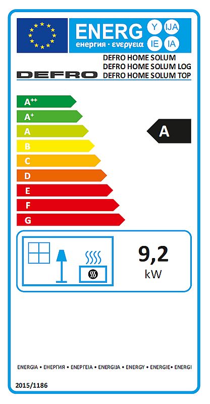 Defro Home Solum etykieta energetyczna